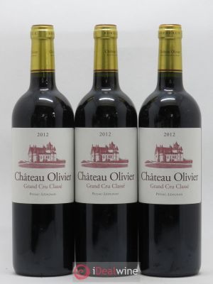 Château Olivier Cru Classé de Graves  2012 - Lot of 3 Bottles