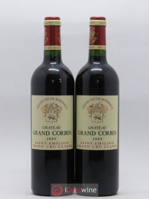 Château Grand Corbin Grand Cru Classé  2009 - Lot of 2 Bottles