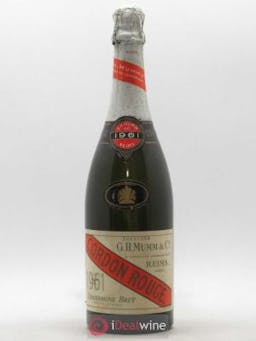 Cordon Rouge Mumm  1961 - Lot of 1 Bottle