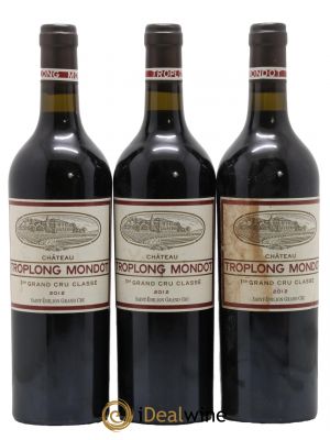 Château Troplong Mondot 1er Grand Cru Classé B 2012 - Lot de 3 Bottles