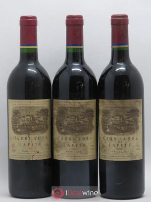 Carruades de Lafite Rothschild Second vin  1990 - Lot de 3 Bouteilles