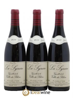 Côtes du Vivarais La Syrare Gallety (Domaine) 2018 - Lot de 3 Bottles