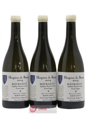 Meursault Cuvée Loppin Hospices de Beaune Domaine Moron-Garcia 2019 - Lot of 3 Bottles
