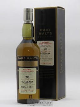 Rosebank 20 years 1981 Of. Rare Malts Selection Natural Cask Strengh - bottled 2002 Limited Edition   - Lot de 1 Bouteille