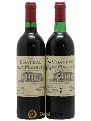 Château Haut Marbuzet 1985 - Lot de 2 Bottles
