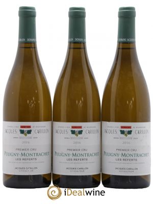 Puligny-Montrachet 1er Cru Les Referts Jacques Carillon (Domaine) 2016 - Lot de 3 Bottles