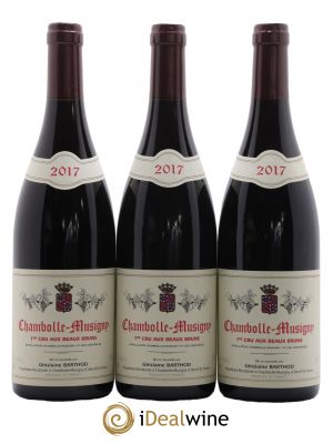 Chambolle-Musigny 1er Cru Aux Beaux Bruns Ghislaine Barthod  2017 - Lot of 3 Bottles