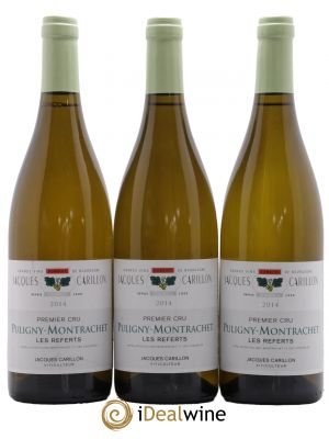 Puligny-Montrachet 1er Cru Les Referts Jacques Carillon (Domaine) 2014 - Lot de 3 Bottles