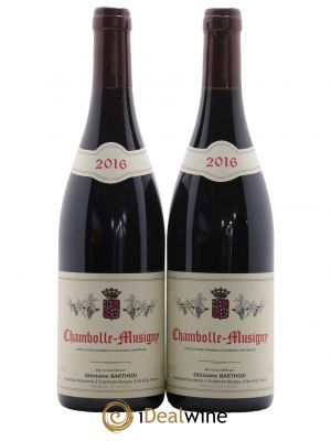Chambolle-Musigny Ghislaine Barthod 2016 - Lot de 2 Bottles