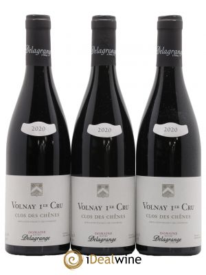 Volnay Clos des Chênes Domaine Delagrange 2020 - Lot of 3 Bottles