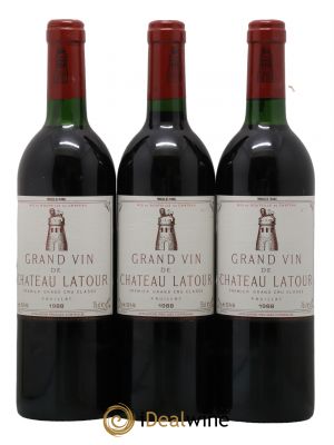 Château Latour 1er Grand Cru Classé 1988 - Lot de 3 Bottiglie