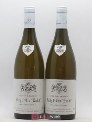 Rully 1er Cru Raclot Paul & Marie Jacqueson  2007 - Lot of 2 Bottles