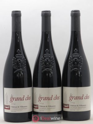Saumur-Champigny Le Grand Clos Château de Villeneuve  2014 - Lot of 3 Bottles