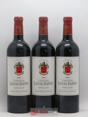Château Langoa Barton 3ème Grand Cru Classé  2005 - Lot of 3 Bottles