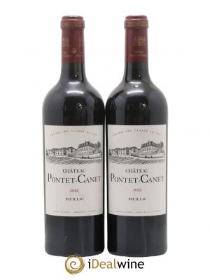 Château Pontet Canet 5ème Grand Cru Classé  2012 - Posten von 2 Flaschen