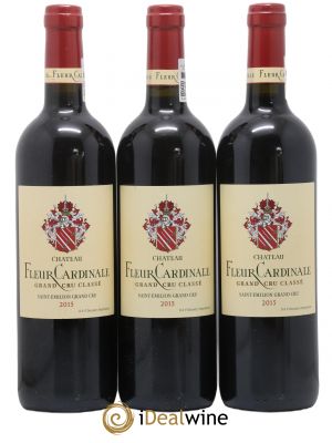 Château Fleur Cardinale Grand Cru Classé  2015 - Lot of 3 Bottles