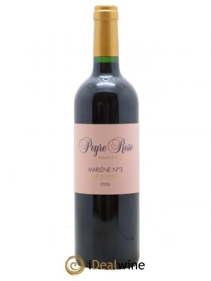 Vin de France (anciennement Coteaux du Languedoc) Peyre-Rose Marlène n°3 Marlène Soria  2006 - Lot de 1 Bouteille