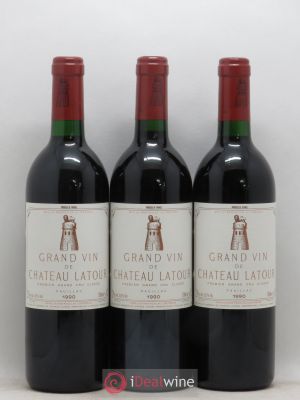 Château Latour 1er Grand Cru Classé  1990 - Lot de 3 Bouteilles