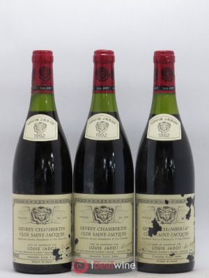 Gevrey-Chambertin 1er Cru Clos Saint Jacques Louis Jadot (Domaine)  1992 - Lot of 3 Bottles