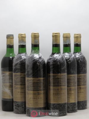 Château Rouget  1981 - Lot of 6 Bottles