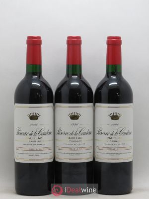 Réserve de la Comtesse Second Vin  1996 - Lot of 3 Bottles