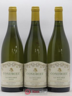 Condrieu La Solarie Gilles Barges 2009 - Lot of 3 Bottles