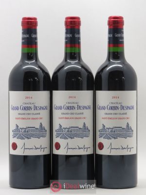 Château Grand Corbin Despagne Grand Cru Classé  2014 - Lot of 3 Bottles