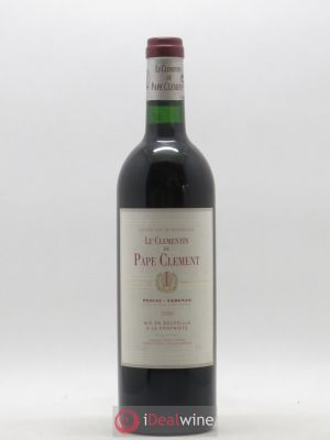 Le Clémentin de Pape Clément Second Vin  2000 - Lot of 1 Bottle