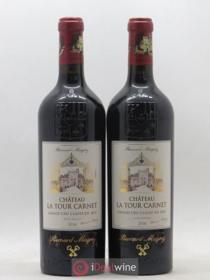 Château La Tour Carnet 4ème Grand Cru Classé  2016 - Lot of 2 Bottles