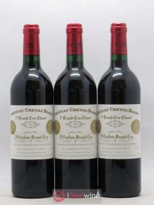 Château Cheval Blanc 1er Grand Cru Classé A  2000 - Lot de 3 Bouteilles