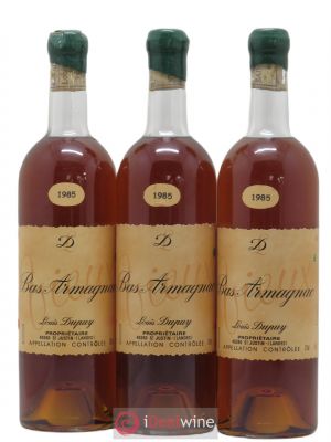 Bas-Armagnac Louis Dupuy 1985 - Lot of 3 Bottles