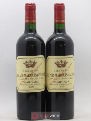 Château Bel Air Marquis d'Aligre  2000 - Lot of 2 Bottles