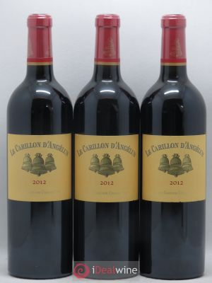 Le Carillon de l'Angélus Second vin  2012 - Lot de 3 Bouteilles