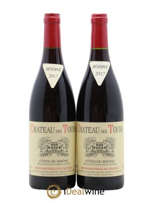 Côtes du Rhône Château des Tours Emmanuel Reynaud  2017 - Lot of 2 Bottles