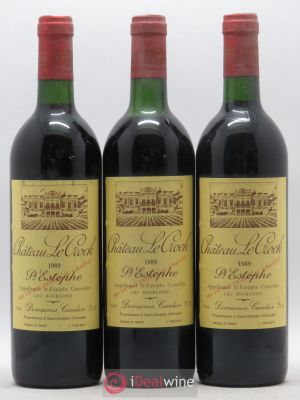 Château le Crock Cru Bourgeois  1989 - Lot of 3 Bottles