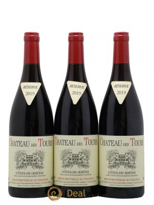 Côtes du Rhône Château des Tours Emmanuel Reynaud  2019 - Lot of 3 Bottles