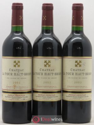 Château La Tour Haut-Brion Cru Classé de Graves  2003 - Lot of 3 Bottles
