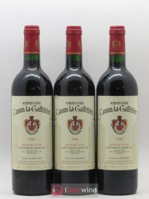Château Canon la Gaffelière 1er Grand Cru Classé B  1996 - Lot of 3 Bottles