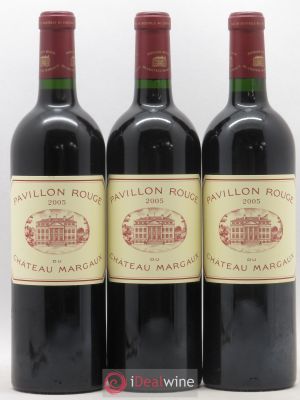 Pavillon Rouge du Château Margaux Second Vin  2005 - Lot of 3 Bottles