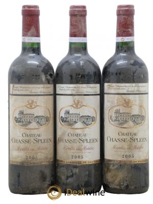 Château Chasse Spleen 2005 - Lot de 3 Flaschen