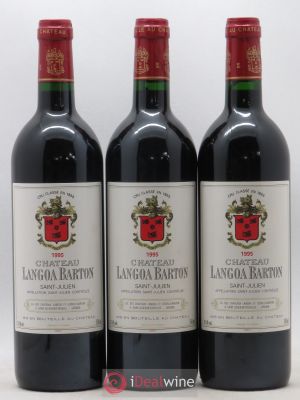 Château Langoa Barton 3ème Grand Cru Classé  1995 - Lot of 3 Bottles