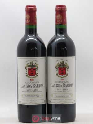 Château Langoa Barton 3ème Grand Cru Classé  1995 - Lot of 2 Bottles
