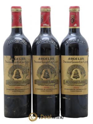 Château Angélus 1er Grand Cru Classé A  2005 - Lotto di 3 Bottiglie