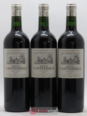 Château Cantemerle 5ème Grand Cru Classé  2010 - Lot of 3 Bottles
