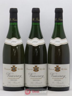 Vouvray Les Perruches Clos Naudin Foreau 1994 - Lot of 3 Bottles
