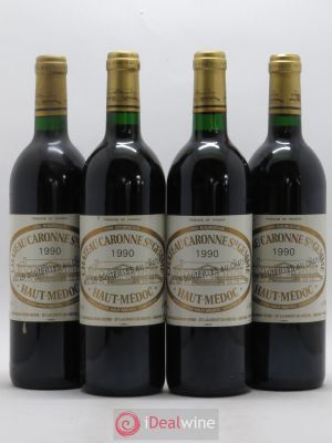 Château Caronne Sainte-Gemme Cru Bourgeois  1990 - Lot of 4 Bottles