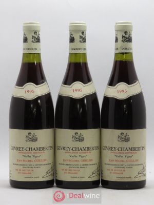 Gevrey-Chambertin Vieilles Vignes Jean-Michel Guillon 1995 - Lot de 3 Bouteilles