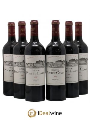 Château Pontet Canet 5ème Grand Cru Classé  2017 - Lot of 6 Bottles