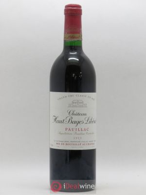 Château Haut Bages Libéral 5ème Grand Cru Classé  1993 - Lot of 1 Bottle
