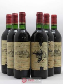 Château la Grâce Dieu (no reserve) 1975 - Lot of 6 Bottles